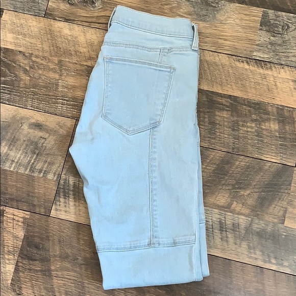 Gap - skinny crop, patchwork jeans, size 0 - Picture 2 of 6